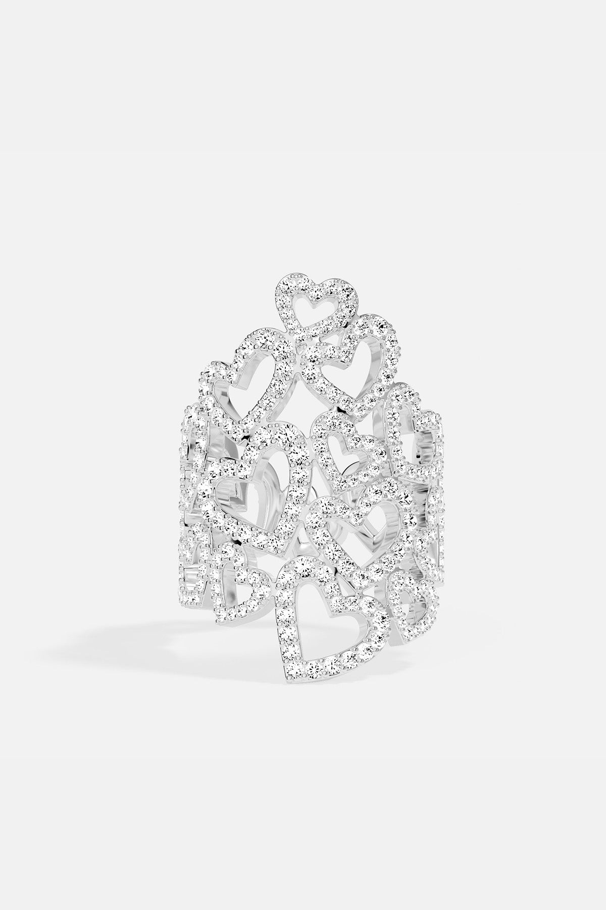 Statement Heart Ring, White Alloy | APM Monaco Statement Heart Ring, White Alloy | APM Monaco