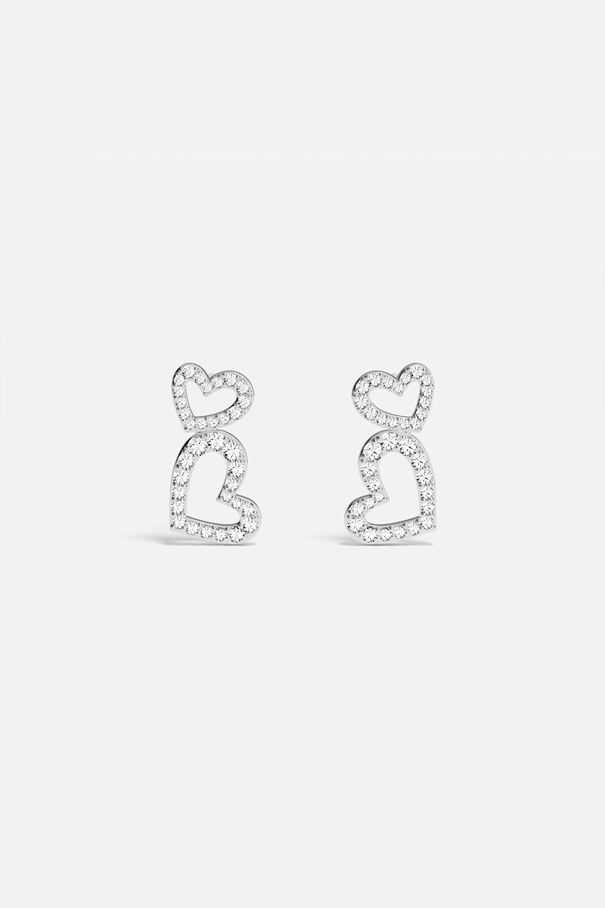 APM Monaco Double Hearts Earrings