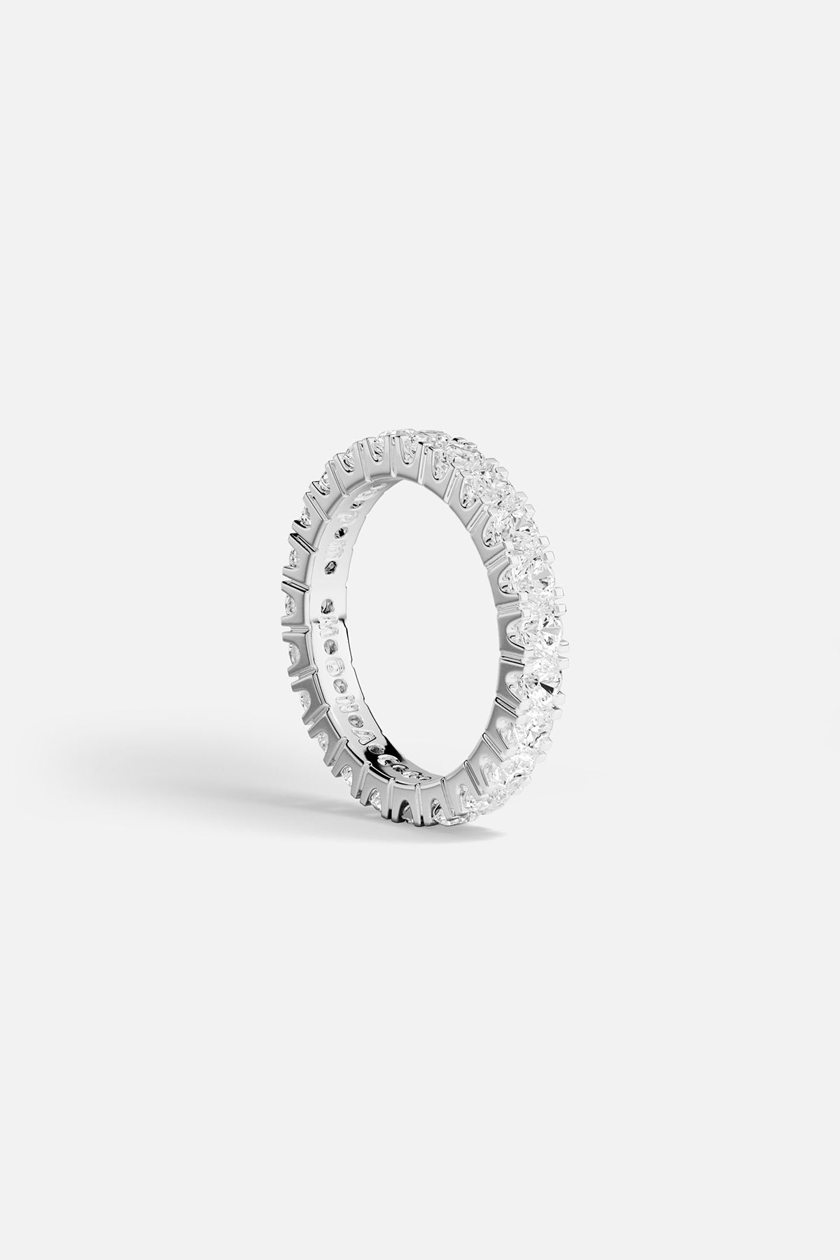 Rings APM Monaco pavé ring in white-silver tone with white cubic zirconia.