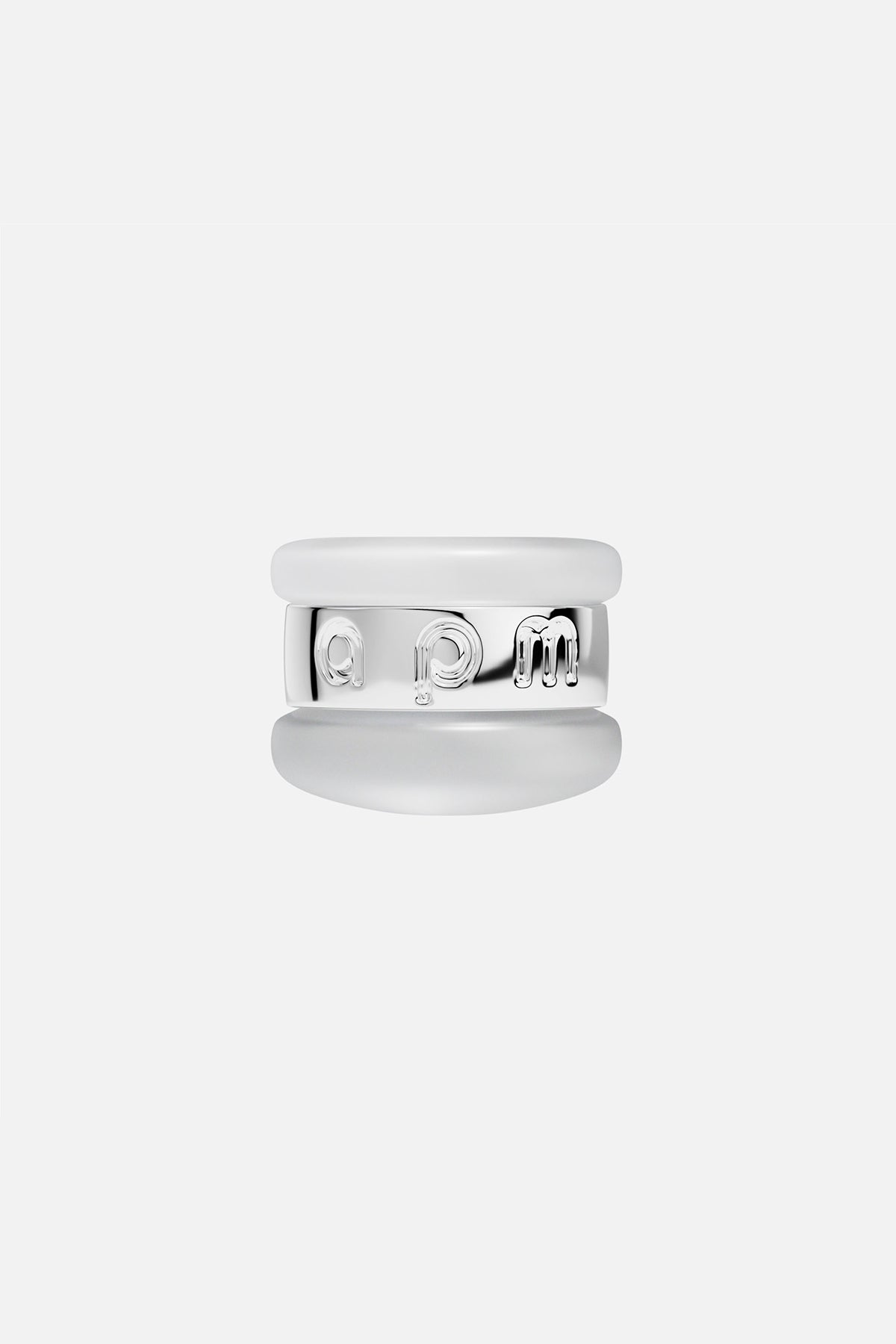 White alloy Earnut - APM Monaco