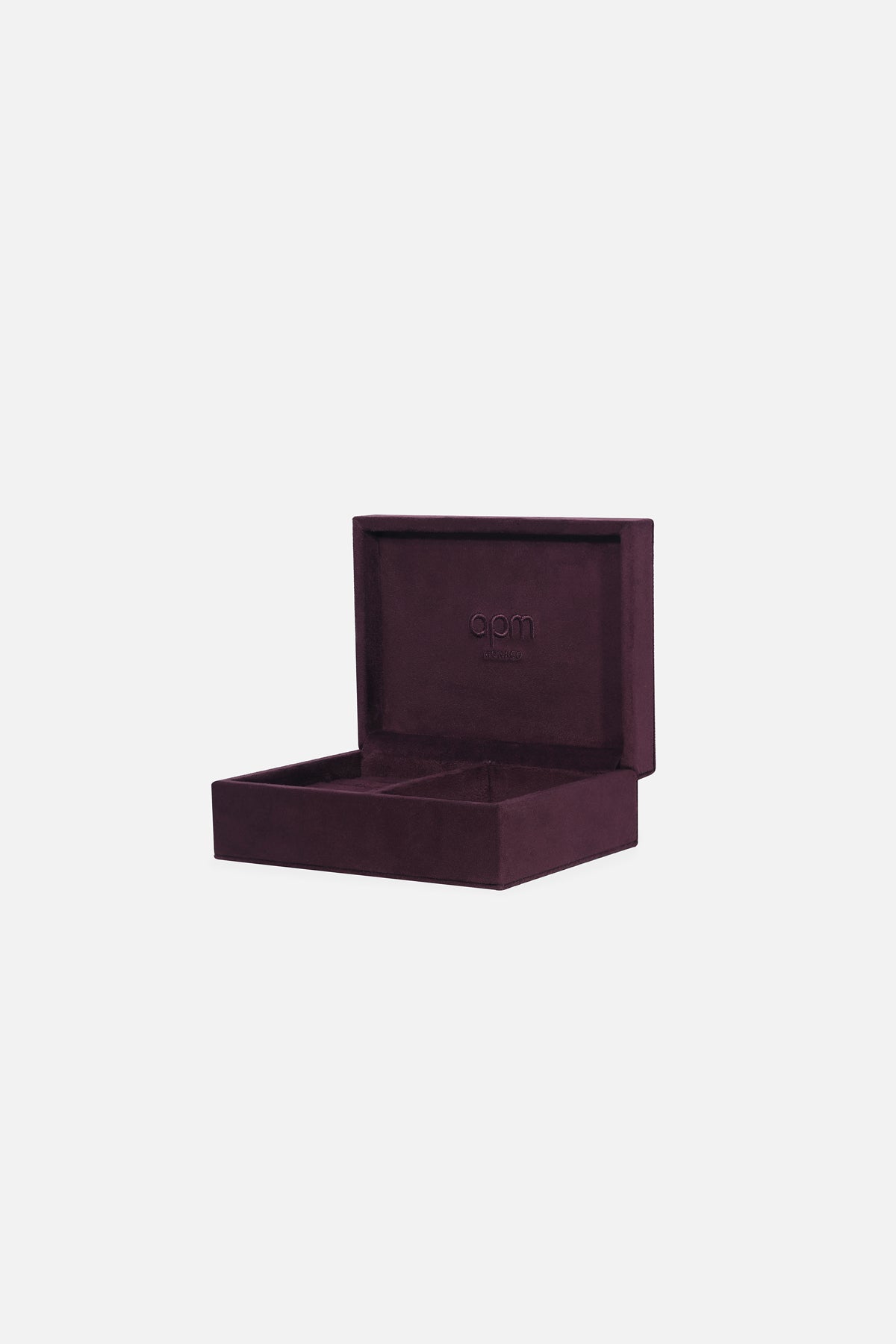 APM Monaco Jewelry Box in deep burgundy, a quiet gesture of everyday luxury.