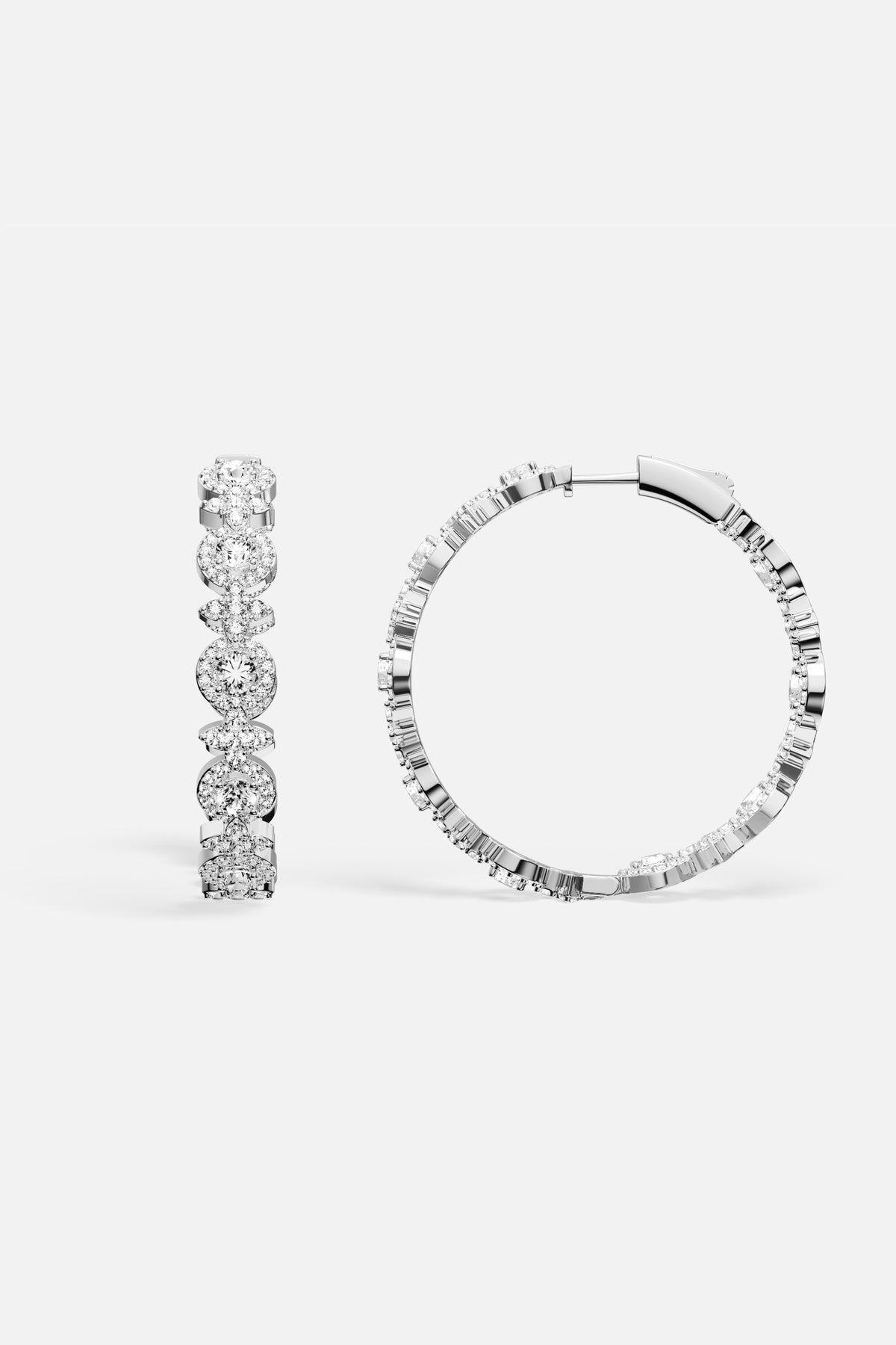 APM Hoop Earrings, a shimmering circle of light and effortless elegance.