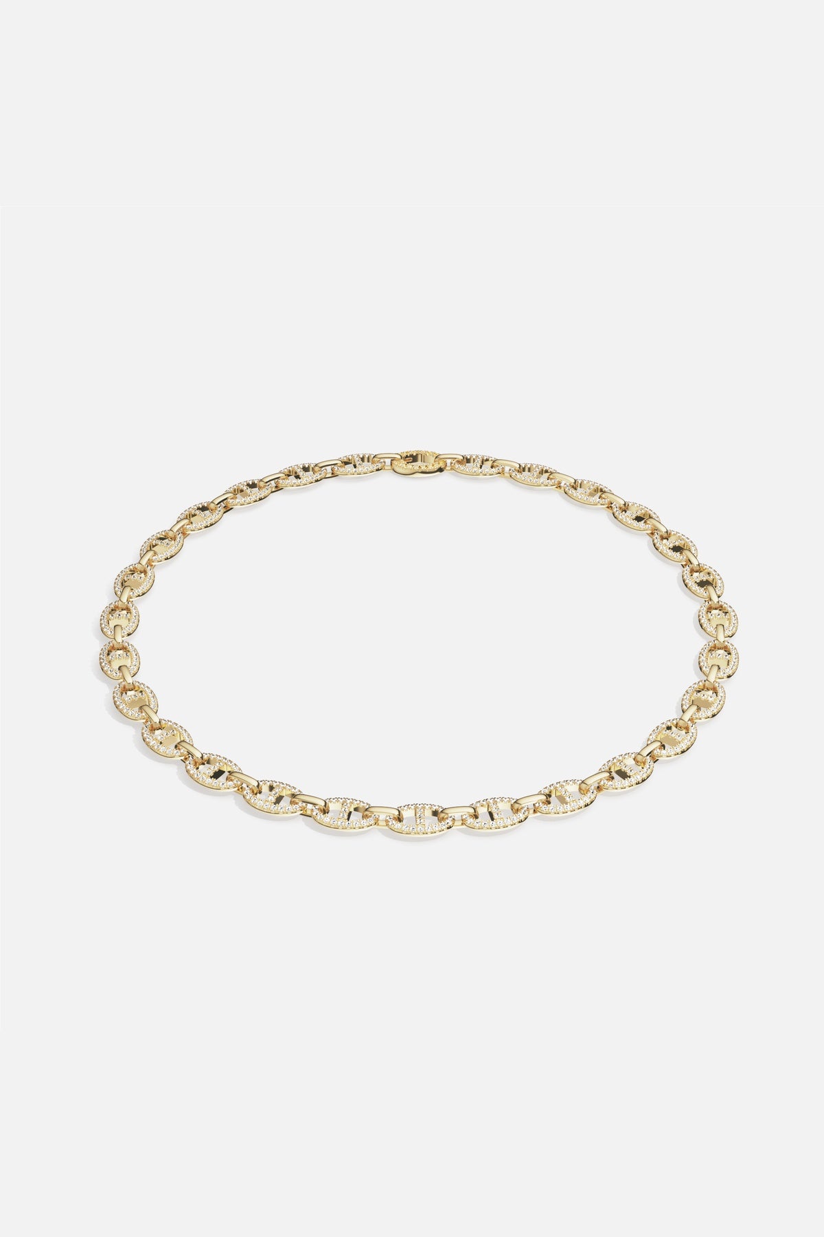 APM Monaco chain necklace in a golden hue, bold and effortlessly radiant.