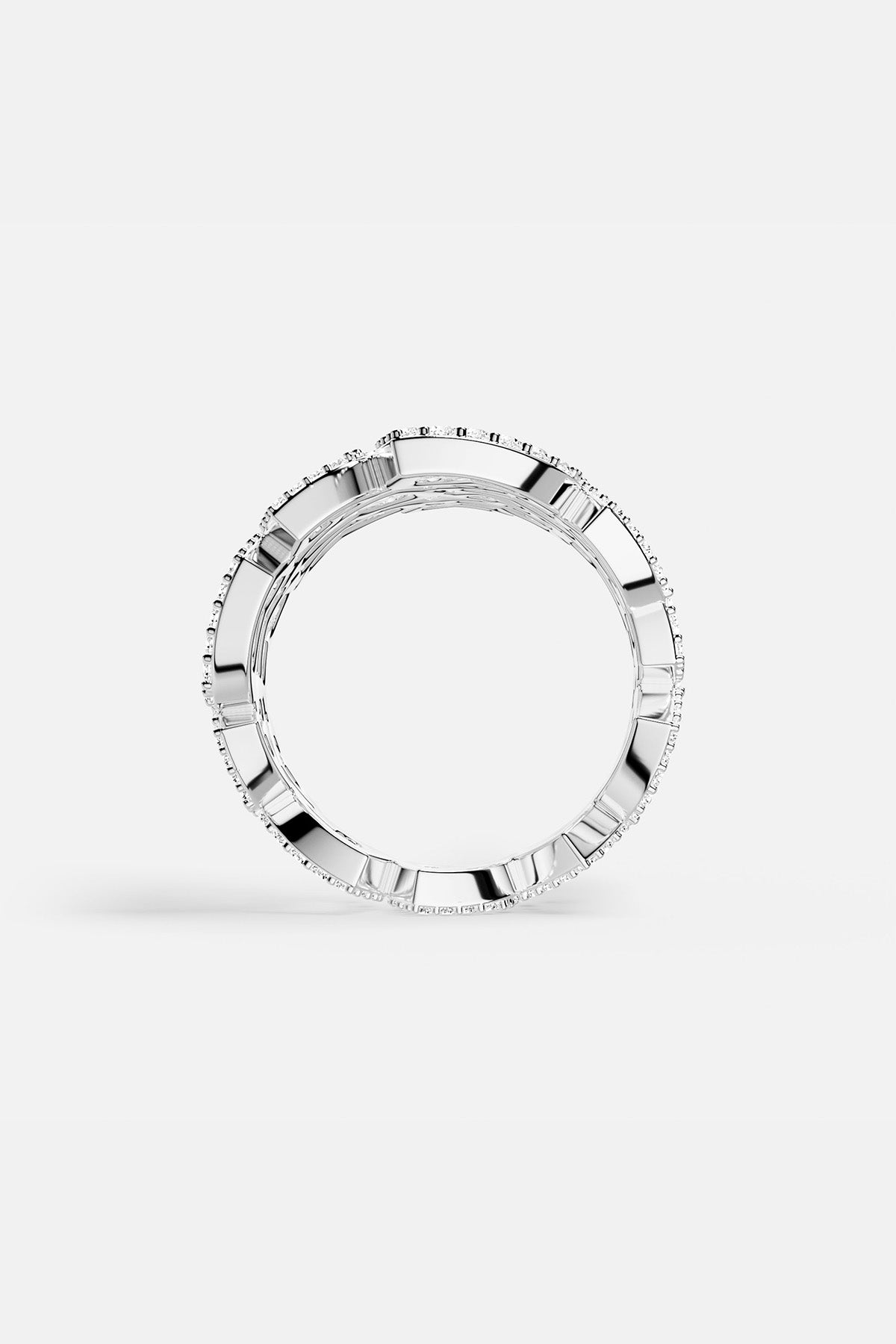 Statement Heart Ring, White Alloy | APM Monaco