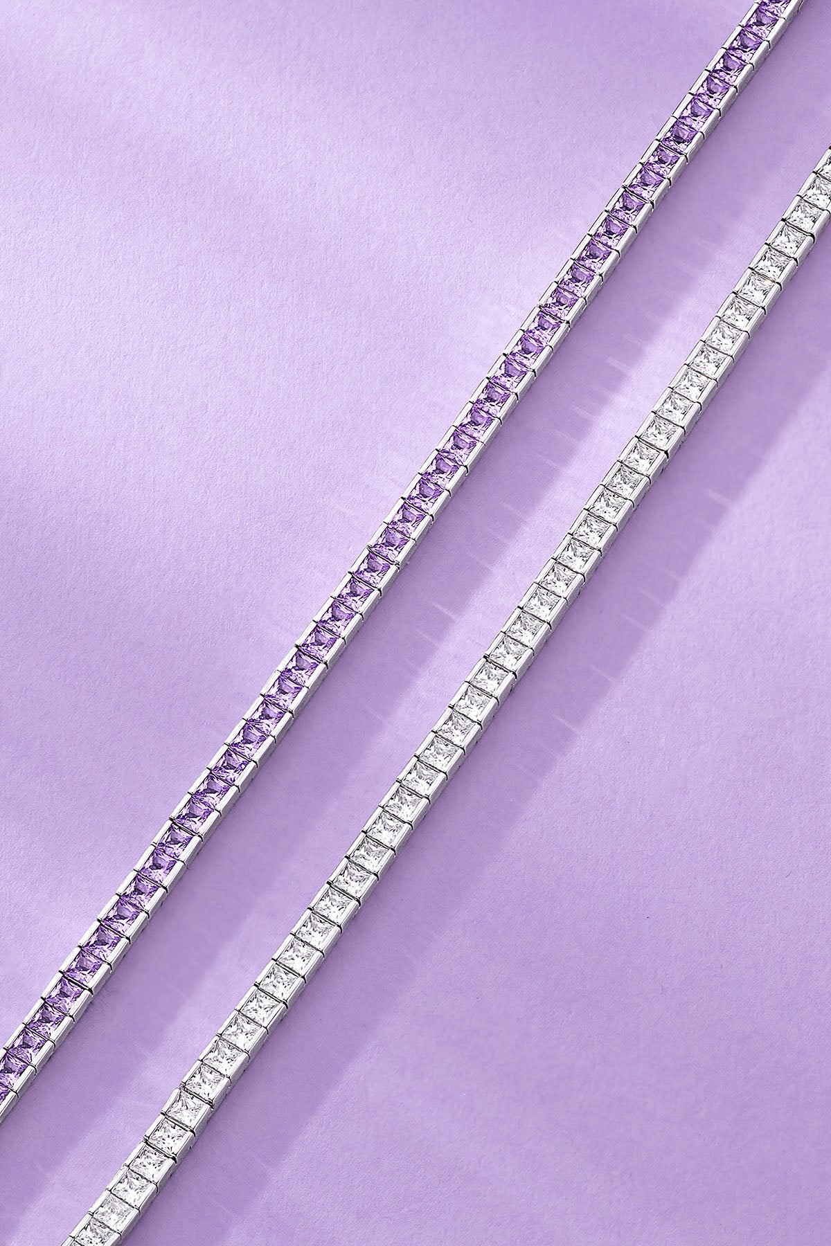 Lumière Pavé Bracelet on a purple background