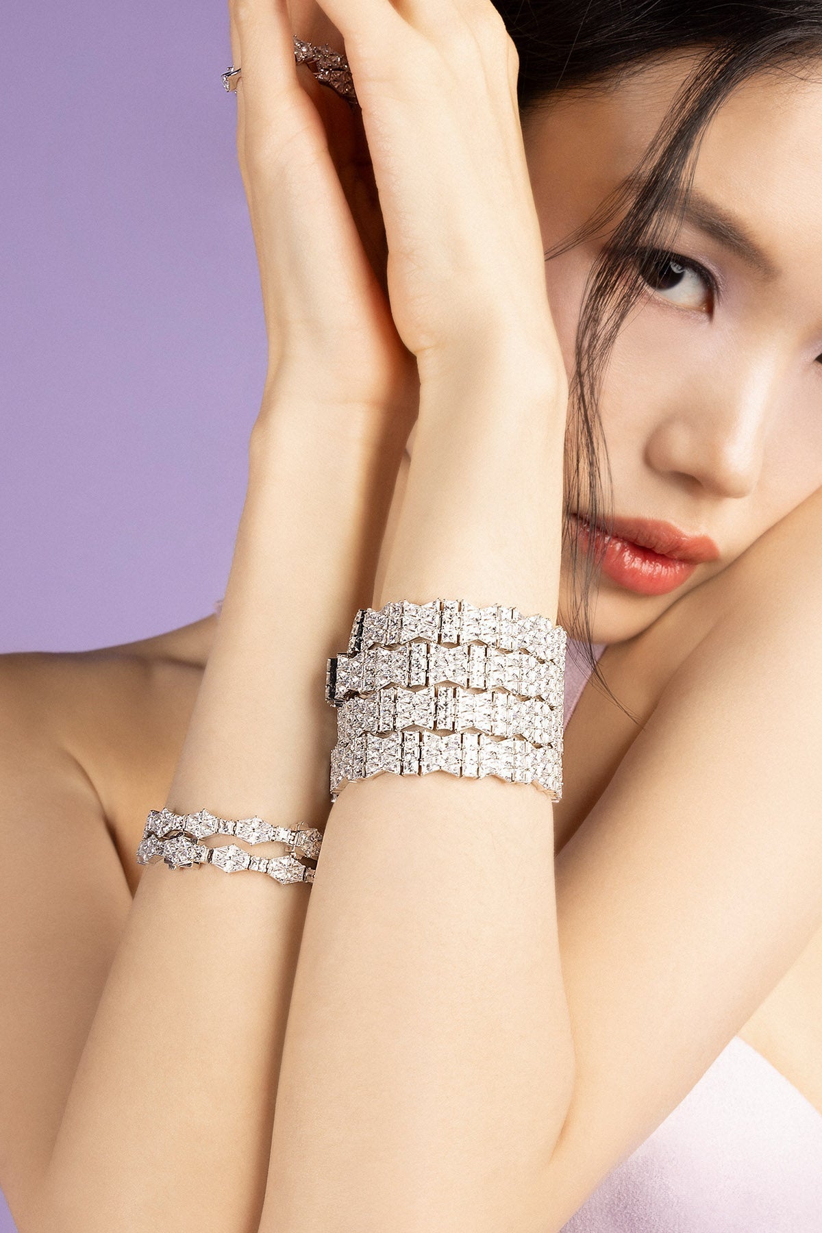 APM Monaco Art Deco Pavé Bracelet