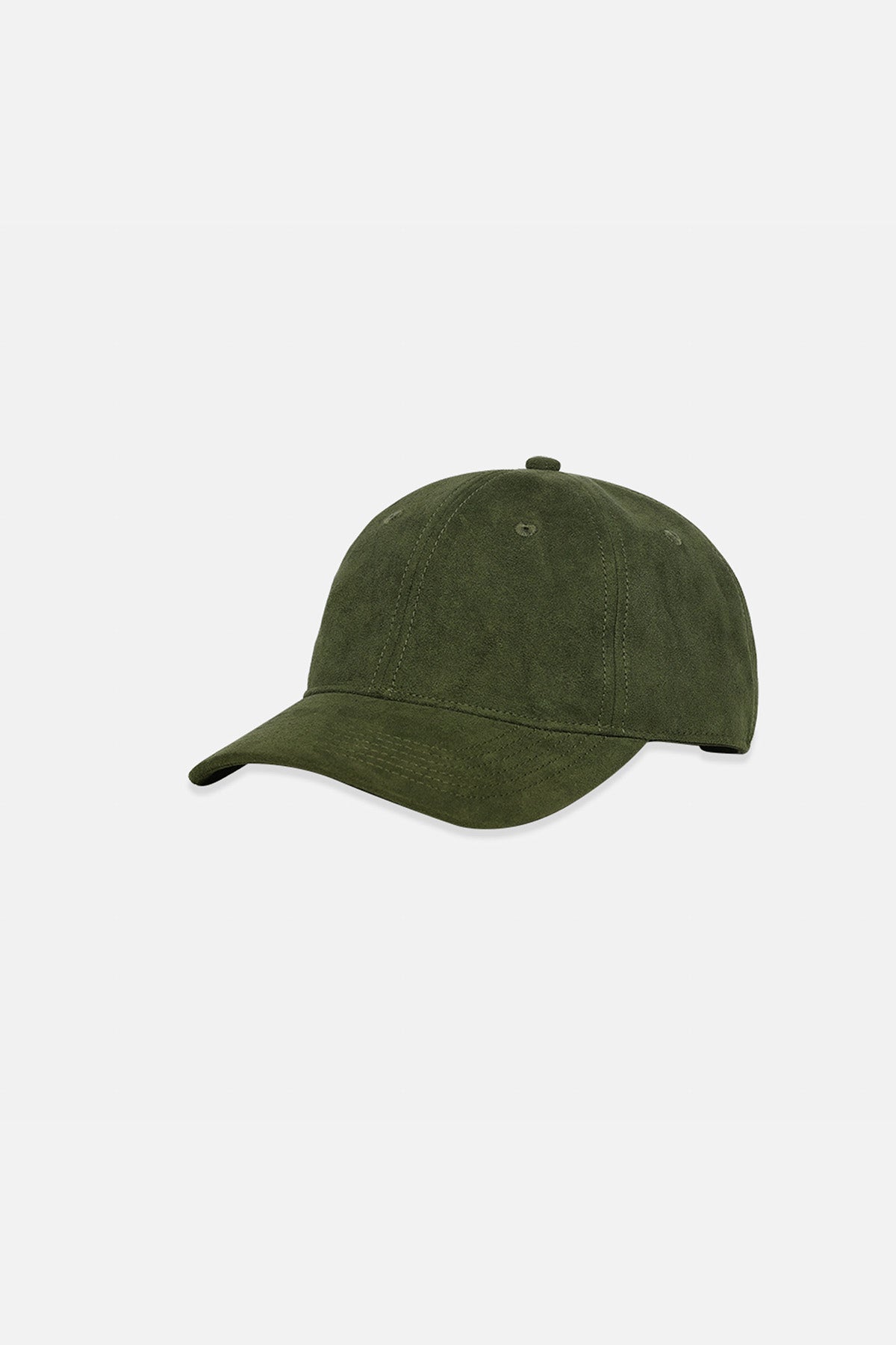 Green baseball cap on a white background