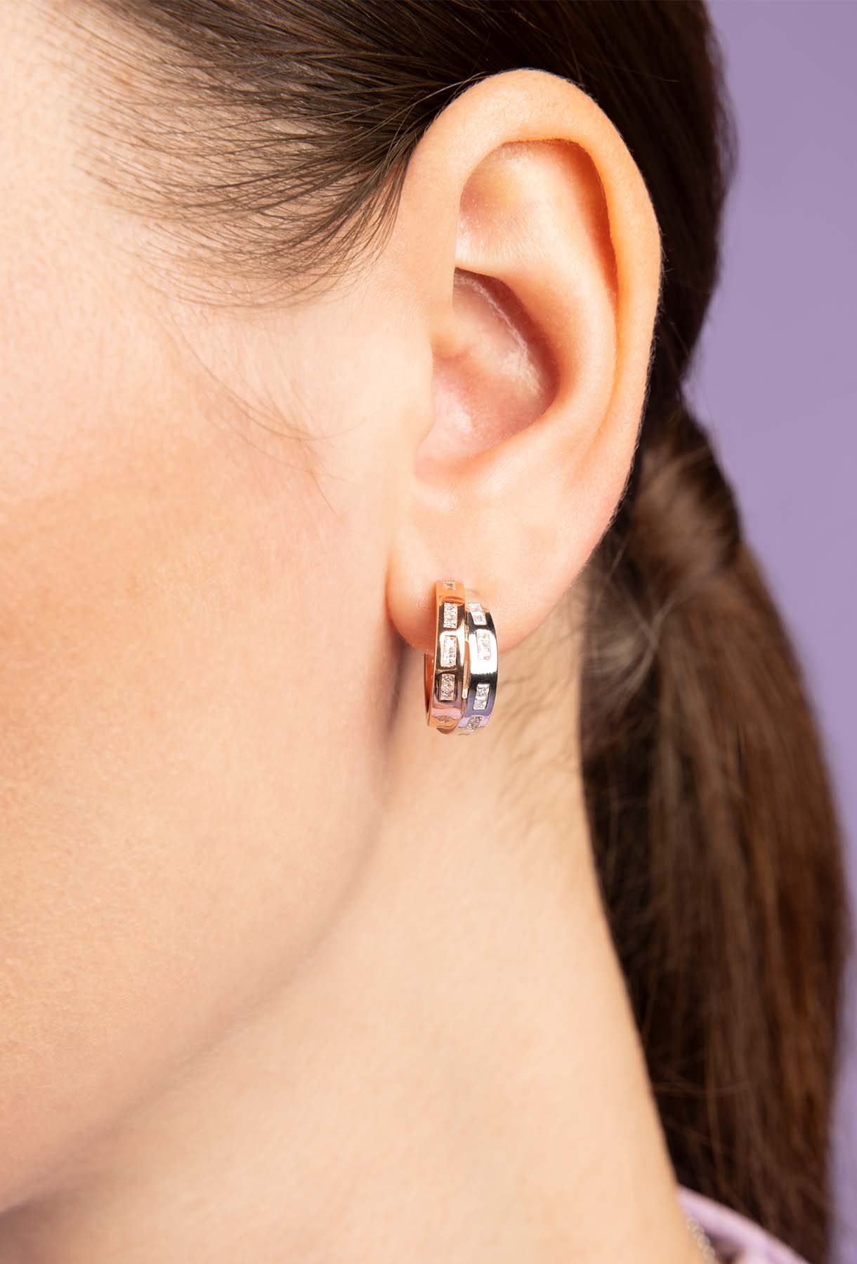 Intertwined Morse Code Earrings