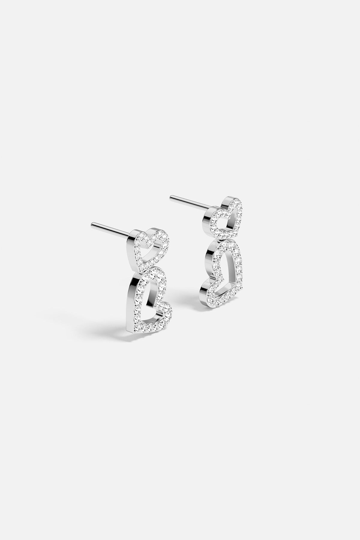 APM Monaco Double Hearts Earrings