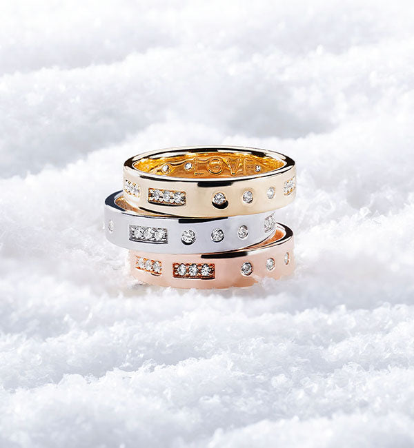 パヴェ ピンクマザーオブパール フルハート リング | APM Monaco