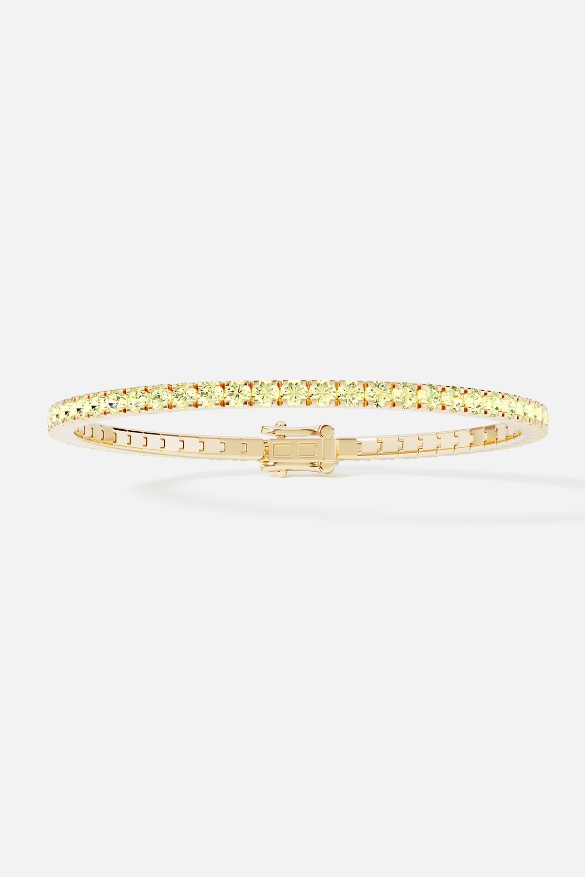 Bracelets APM Monaco tennis bracelet in yellow gold with yellow diamonds.