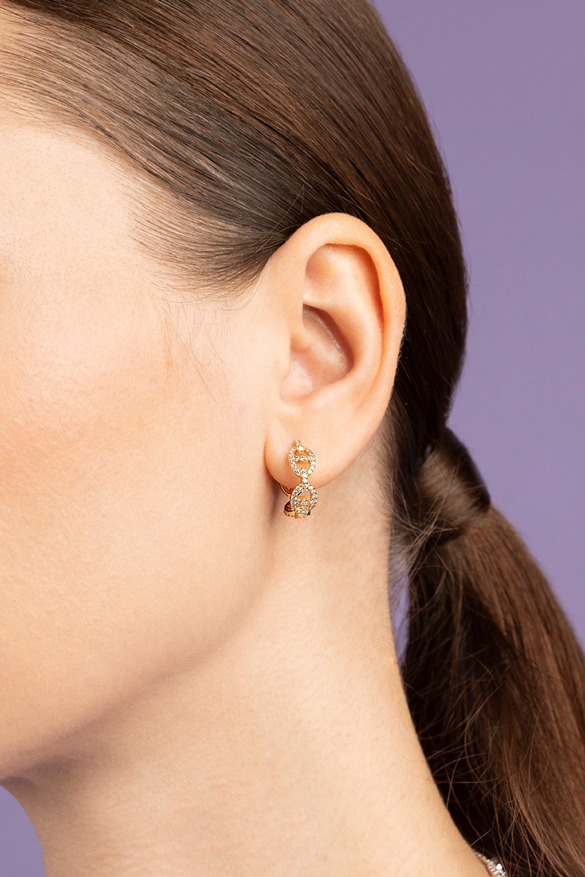 Boucles d'oreilles Maille Marine APM Monaco