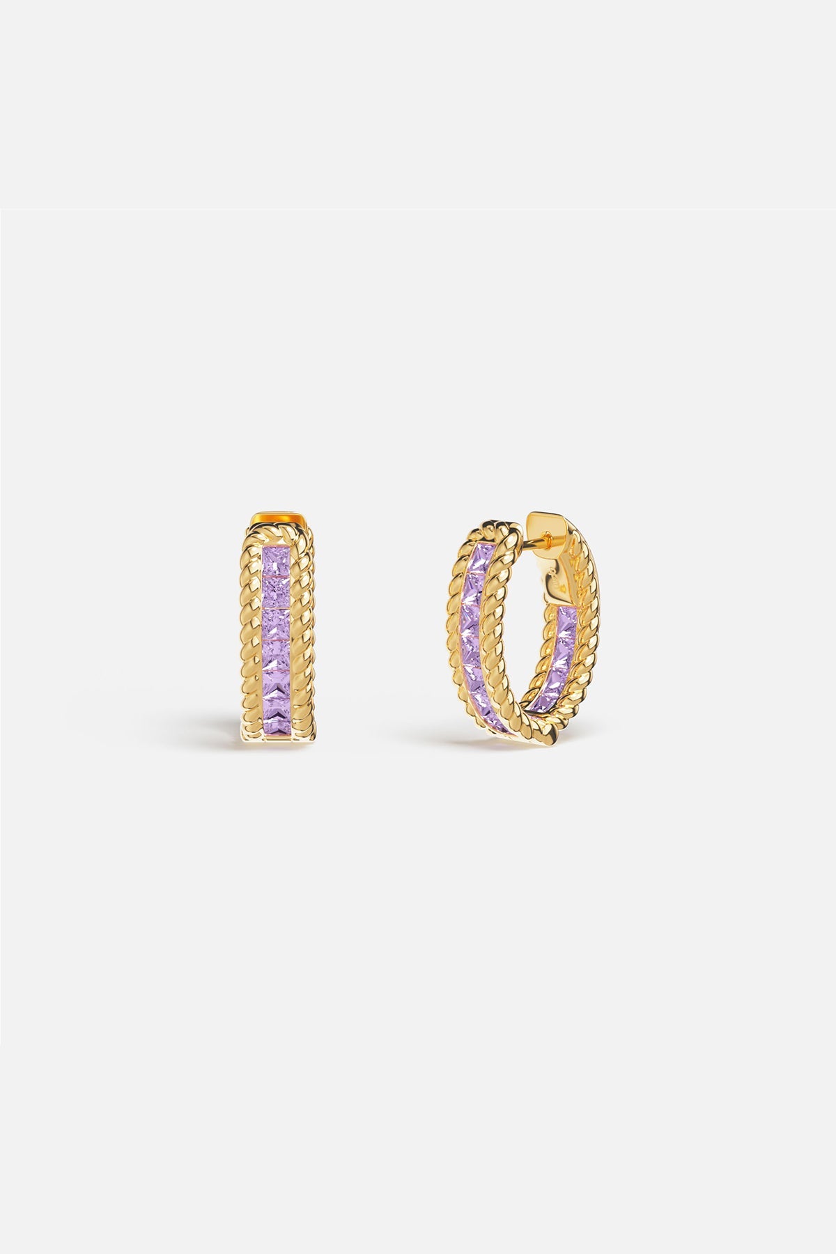 ホワイト フープ ピアス | APM Monaco